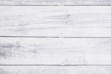 Old grunge wood plank texture background. Vintage white wooden board wall have antique cracking style.
