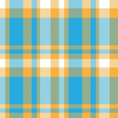Orange Asymmetric Plaid textured Seamless Pattern