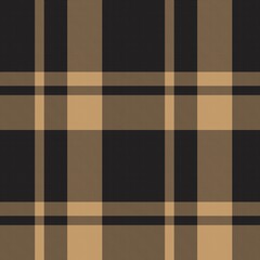 Brown Asymmetric Plaid textured Seamless Pattern