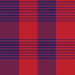 Fototapeta na wymiar Red Asymmetric Plaid textured Seamless Pattern