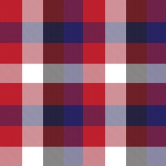 Red Asymmetric Plaid textured Seamless Pattern