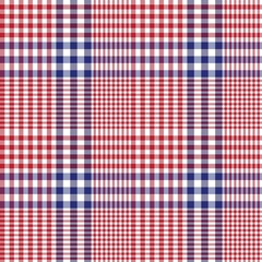 Red Asymmetric Plaid textured Seamless Pattern