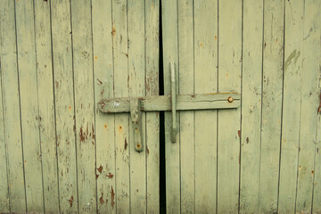 Hofsnas, Sweden Architectural details from a farm. A green door and latch.