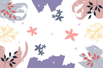 hand drawn minimal abstract background