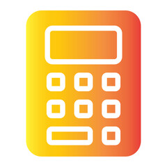 calculator flat gradient icon