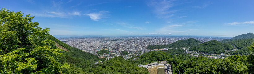 Fototapeta na wymiar 大倉山展望台からの眺望
