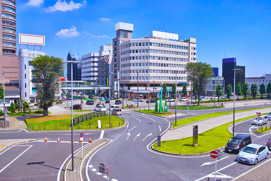 高崎駅東口の風景

