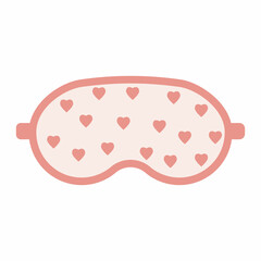 sleep mask with a pattern, color isolated vector illustration