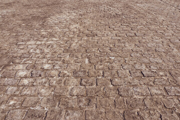 石畳の道の風景