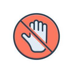 Color illustration icon for unless