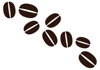 コーヒー豆のイラスト素材