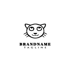 cat logo design template icon vector illustration