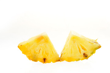 Pineapple on white background