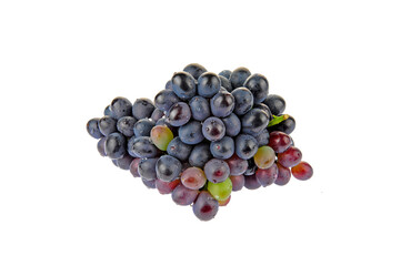Grapes in white background