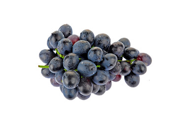 Grapes in white background