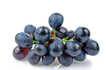 Grapes in white background