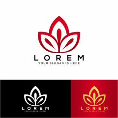 Logo illustration of Lotus Simple, perfect logo for Beauty, Spa, fashion, etc.