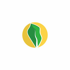 Leaf and Shutter Lens Aperture for Nature Photographer logo design inspiration