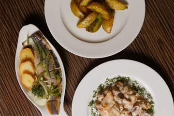 full menu on restaurant