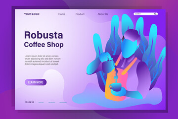Barista Coffee Shop Landing Page