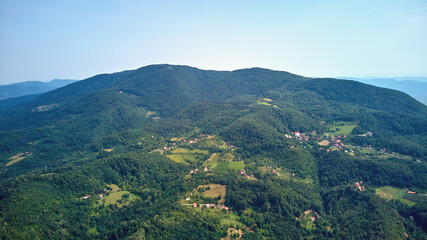 Fototapeta na wymiar Gucevo mountain top, western Serbia.