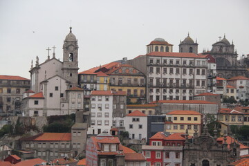Naklejka na ściany i meble views of the old town of Porto