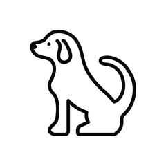 Black line icon for springer