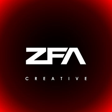 ZFA Letter Initial Logo Design Template Vector Illustration
