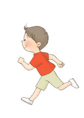 走る子供（女の子）