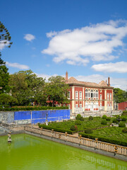 The garden and green lake of Fronteira Palace, Lisbon