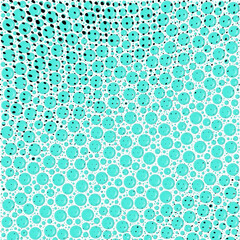 Blue bubbles abstract pattern
