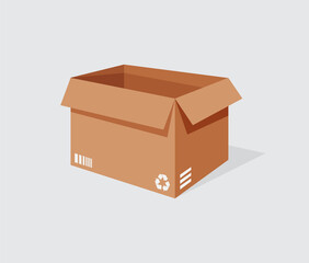 Illustration vector graphic of delivery box on white background perfect for icon business