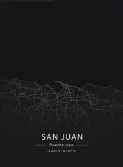 Map of San Juan, Puerto Rico