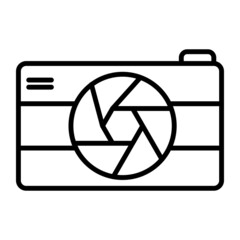 Camera Vector Line Icon Design