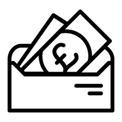Pound Sterling Money in Envelope Icon