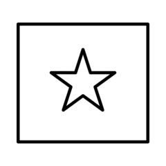 Obraz premium Star Vector Line Icon Design