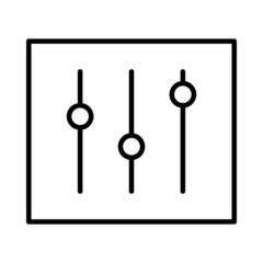 parameters Vector Line Icon Design