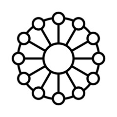 Network Vector Line Icon Design