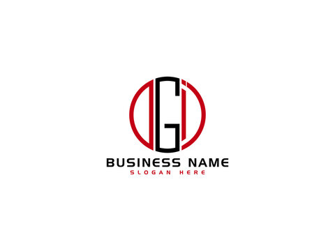 Creative DGI Logo Letter Vector Image Design For Business