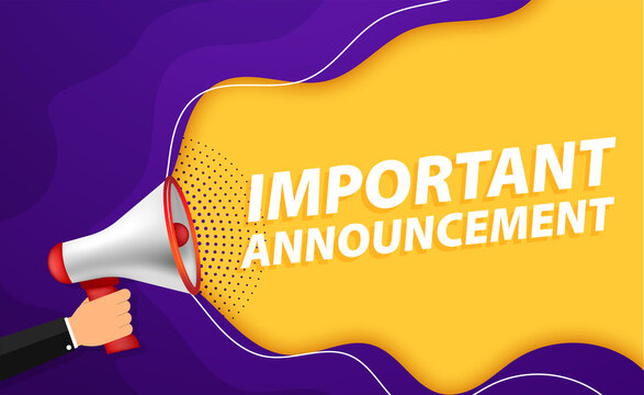 Important Announcement Images – Browse 37,060 Stock Photos, Vectors, and  Video | Adobe Stock