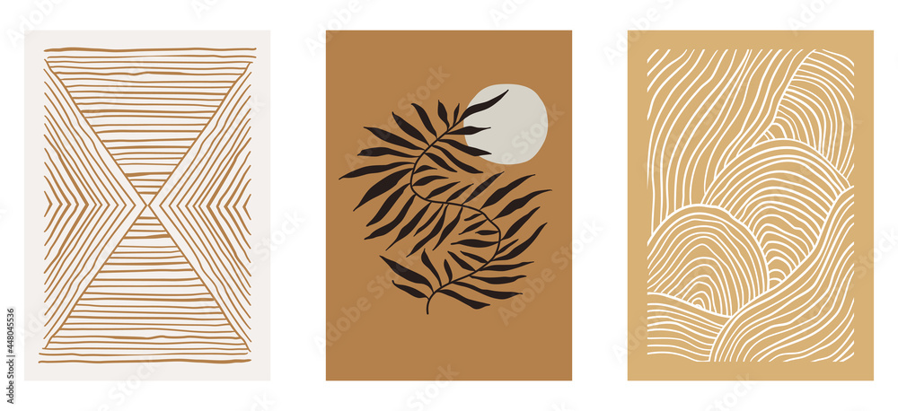 Aufkleber vector illustration collection - trendy abstract creative minimalist prints and compositions