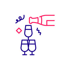 Crystal tower vector 2 colour icon style illustration. EPS 10 File