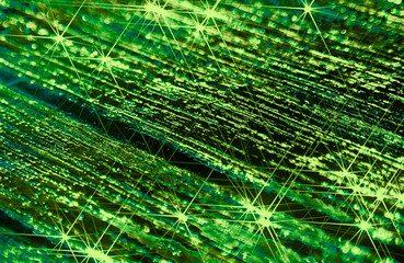abstract green background with light of water