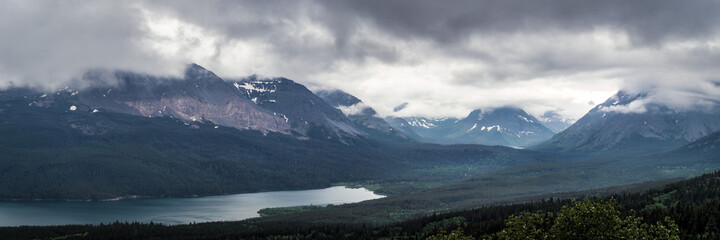 Many Glacier Scenery at Glacier National Park