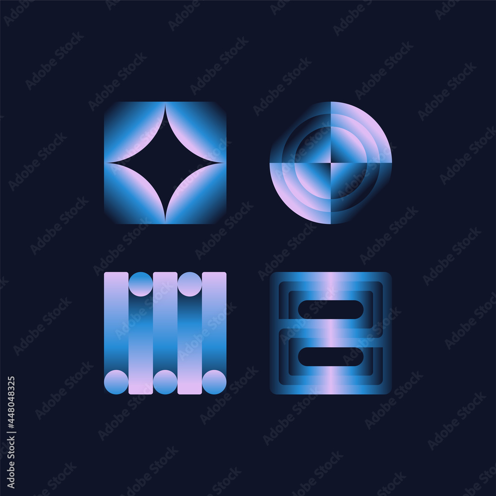 Poster vector illustration collection - trendy abstract creative minimalist prints and compositions with br