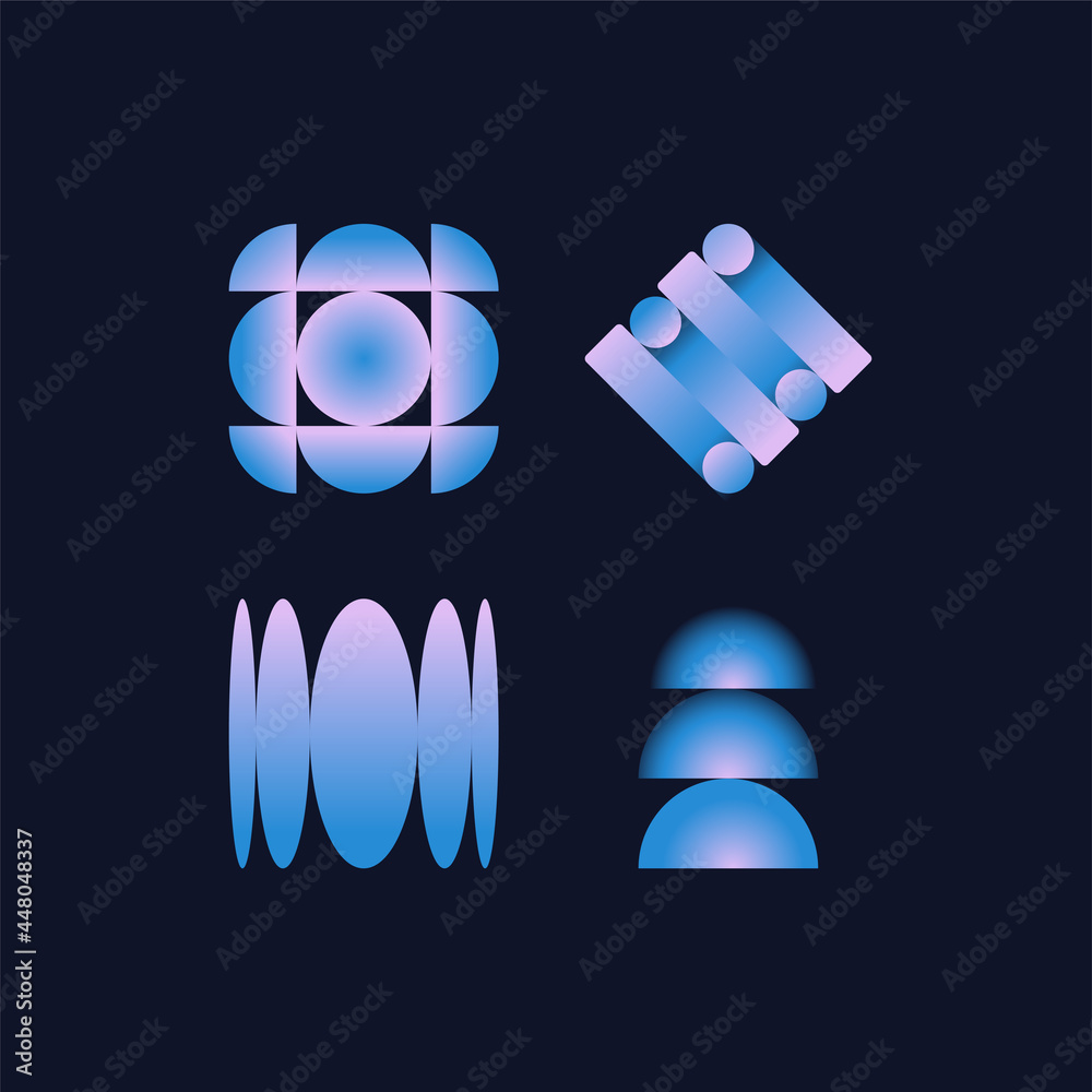 Poster vector illustration collection - trendy abstract creative minimalist prints and compositions with br