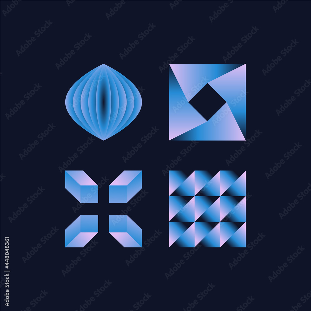 Poster vector illustration collection - trendy abstract creative minimalist prints and compositions with br