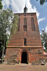 Fototapeta na wymiar Kościół Wniebowzięcia Najświętszej Maryi Panny w Nowogardzie