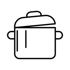 Pot Vector Line Icon Design
