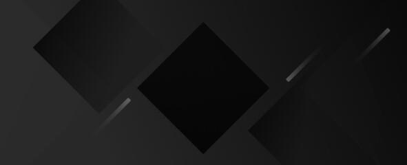 Obraz premium Dark geometric black abstract background elegent design pattern